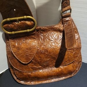 Matt & Nat Brown Vegan Faux Leather SHOULDER CROSSBODY MESSENGER PURSE BAG